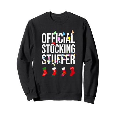 Official Stocking Stuffer Funny Adult Christmas Xmas Couple Sweatshirt