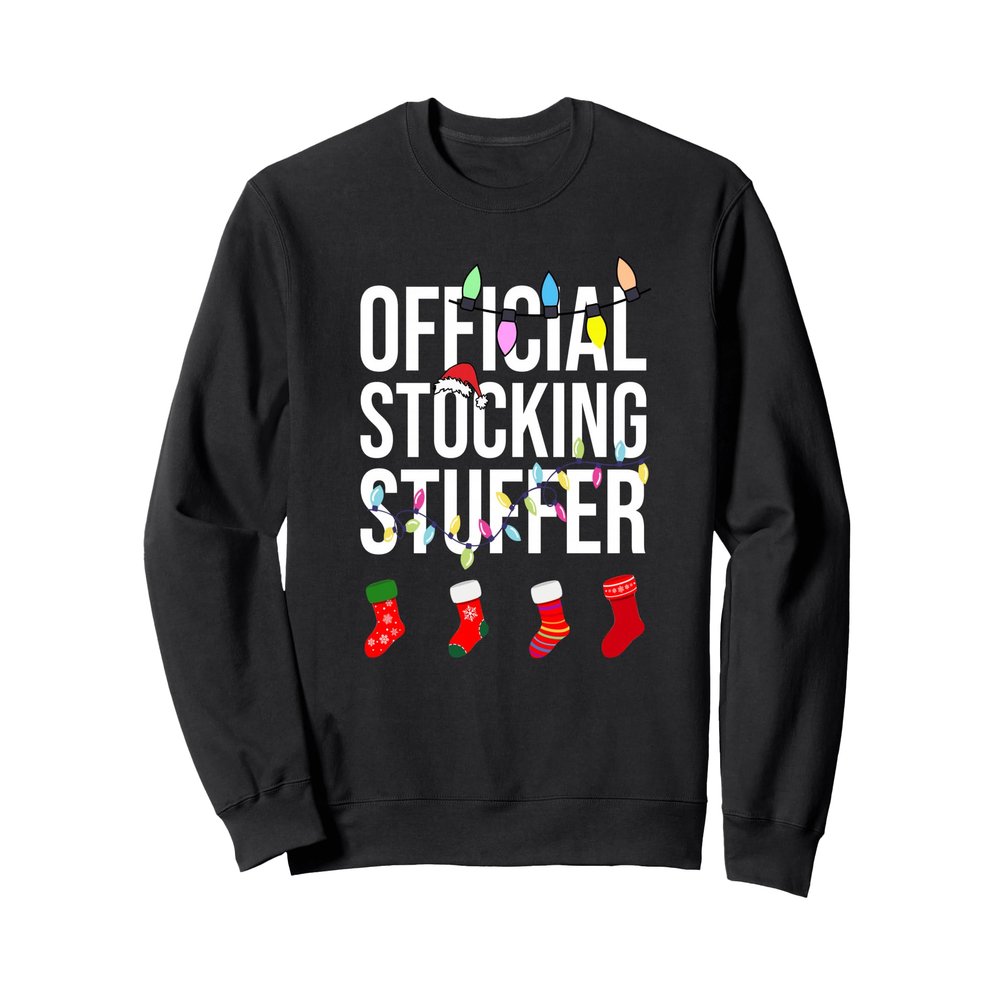 Official Stocking Stuffer Funny Adult Christmas Xmas Couple Sweatshirt