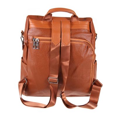 JEWEDECO Women Large Capacity Casual Leather Backpack with -theft Function Shoulder Straps Design for School Travel and Daily Use