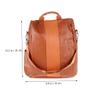 JEWEDECO Women Large Capacity Casual Leather Backpack with -theft Function Shoulder Straps Design for School Travel and Daily Use view 2