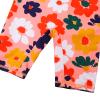 Girls Swimsuit UPF 50+ UV One Piece Swimwear Zipper Rashguard Bathing Suit S480_PeachFlower_128/134 view 4