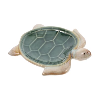 Alipis Small Turtle Figurine Accessory Tray Turtle Vanity Tray for Desk Decorative Organizer Dish Lid