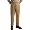 Garqia Clyon Men's Corduroy Pants Business Flat-Front Suit Pants Fashion Casual Long TrousersKhaki38W30L view 1