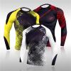 Running Clothing Compression Sport T-Shirt Top Long Sleeve Gym Fitness Tight Sportswear Pants Hiking Rashguard Sweat Shirt(Color-13,XL) view 2