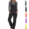 Women and Men's Ski Overalls Waterproof Snow Bibs Ski Pants Windproof Insulated Overalls Pants Outdoor Snowboard Pant view 2