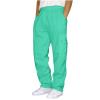 Athletic Pants for Men Cargo Sweatpants for Men Casual Fleece Joggers Athletic Workout Hiking Drawstring Sweat Pants with Pockets Mint Green Jogger Sweatpants L view 1