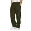 Cargo Sweatpants for Men Big and Tall Loose Fit Casual Workout Running Pants Drawstring Joggers Wide Leg Cargos Army Green Mens Sports Pants L view 2
