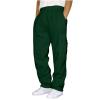 Cargo Sweatpants for Men Big and Tall Loose Fit Casual Workout Running Pants Drawstring Joggers Wide Leg Cargos Green Pantalon Cargo Hombre 4X view 2