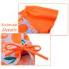 Girls Rash Guard 2 Pieces Bathing Suit UPF50+ Swimsuit with Swimming Skirt Swimwear 2-12Y S377_Lemon_12A view 4