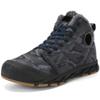 Bestgift Outdoor Hiking Cotton Shoes high top Padded Warm Snow Boots Blue Grey 8