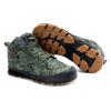 Bestgift Outdoor Hiking Cotton Shoes high top Padded Warm Snow Boots Blue Grey 8 view 4