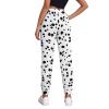 GUPNWQXX Dalmatian Dog Print Sweatpants Womans Joggers Trouser Slacks Gym Pant Loose Casual Athletic Guard Pants Running Bottoms White view 3