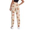 GUPNWQXX Foxes Cartoon Pattern Sweatpants Womans Joggers Tracksuit Slacks Gym Pant Loose Casual Exercise Guard Pants Running Bottoms Yellow view 2