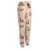 GUPNWQXX Foxes Cartoon Pattern Sweatpants Womans Joggers Tracksuit Slacks Gym Pant Loose Casual Exercise Guard Pants Running Bottoms Yellow view 3