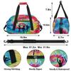 Obtravar Custom Dance Gym Bags Ballet Personalized Name Sport Overnight Duffel Bags for Girls Weekender Travel Bag Carry On Training Bag, Colorful Tie Dye Print view 2