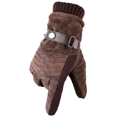 Kioxiuin Winter Ski for Men - Touch Screen Full Finger Mittens, Warm Coldproof Outdoor Sports Gear, Casual Solid Design for Ultimate Comfort and Protection