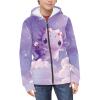 Belidome Cute Axolotl Girls Boys Zip Up Hoodie Hooded Sweatshirt Jacket Front Pocket Casual Activewear view 2