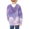 Belidome Cute Axolotl Girls Boys Zip Up Hoodie Hooded Sweatshirt Jacket Front Pocket Casual Activewear view 4