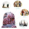 SDTKLHW Drawstring Backpack Cherry Blossoms Printed Drawstring Bags Sport Gym Sackpack Sports Sackpack for Beach Hiking Yoga Travel view 3