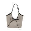 Women Shoulder Bag Top Handle Bag Simple Commuting Bag Lovely Bows Handbag All-matching Shopping Bag Students School Bag view 1
