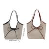 Women Shoulder Bag Top Handle Bag Simple Commuting Bag Lovely Bows Handbag All-matching Shopping Bag Students School Bag view 3