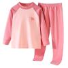 Kids Youth Boys Girls' Long Sleeve Cotton ajamas Set Snug Fit Kids Color Block Soft Slepwear (Red, 15-16 Years) view 1