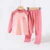Kids Youth Boys Girls' Long Sleeve Cotton ajamas Set Snug Fit Kids Color Block Soft Slepwear (Red, 15-16 Years) view 3