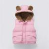 Baby Boy Girl Quilted Sleeveless Jacket Hooded Puffer Vest Full Zip Waistcoat Fleece Lined Light (01-Pink, 7-8 Years) view 2
