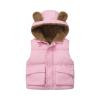 Baby Boy Girl Quilted Sleeveless Jacket Hooded Puffer Vest Full Zip Waistcoat Fleece Lined Light (01-Pink, 7-8 Years) view 3