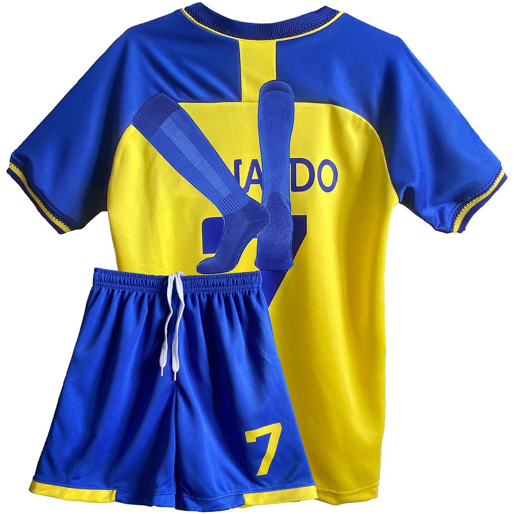 Soccer Jerseys for Boys Kids Football Training Uniform Soccer Fans Jerseys Youth Gift Kit Set (US, Age, 4 Years, 5 Years, Yellow)