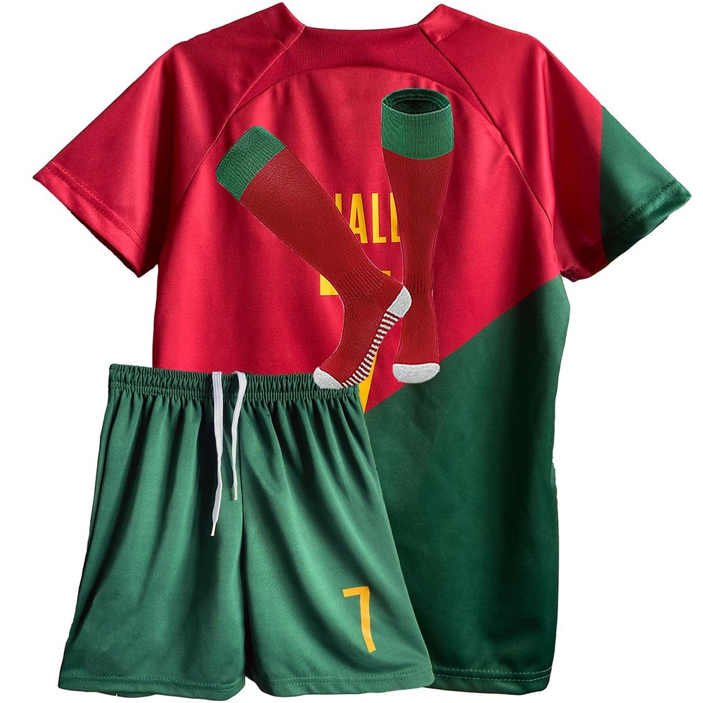 Soccer Jerseys for Boys Kids Football Training Uniform Soccer Fans Jerseys Youth Gift Kit Set (US, Age, 8 Years, 9 Years, Red)