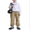 Echinodon Boys Waterproof Cargo Pants Kids Jogging Trousers Outdoor Elastic Waist Hiking Pants Khaki 150 view 4