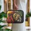 PJHEQOXE Rasta Lion Womens Bible Cover Case with Handle,Funda Para Biblia De Mujer,Large Bible Book Case for Girl Christian School Briefcase Handbag Simple Style(11 x 8.66 x 2.36 Inch) view 3