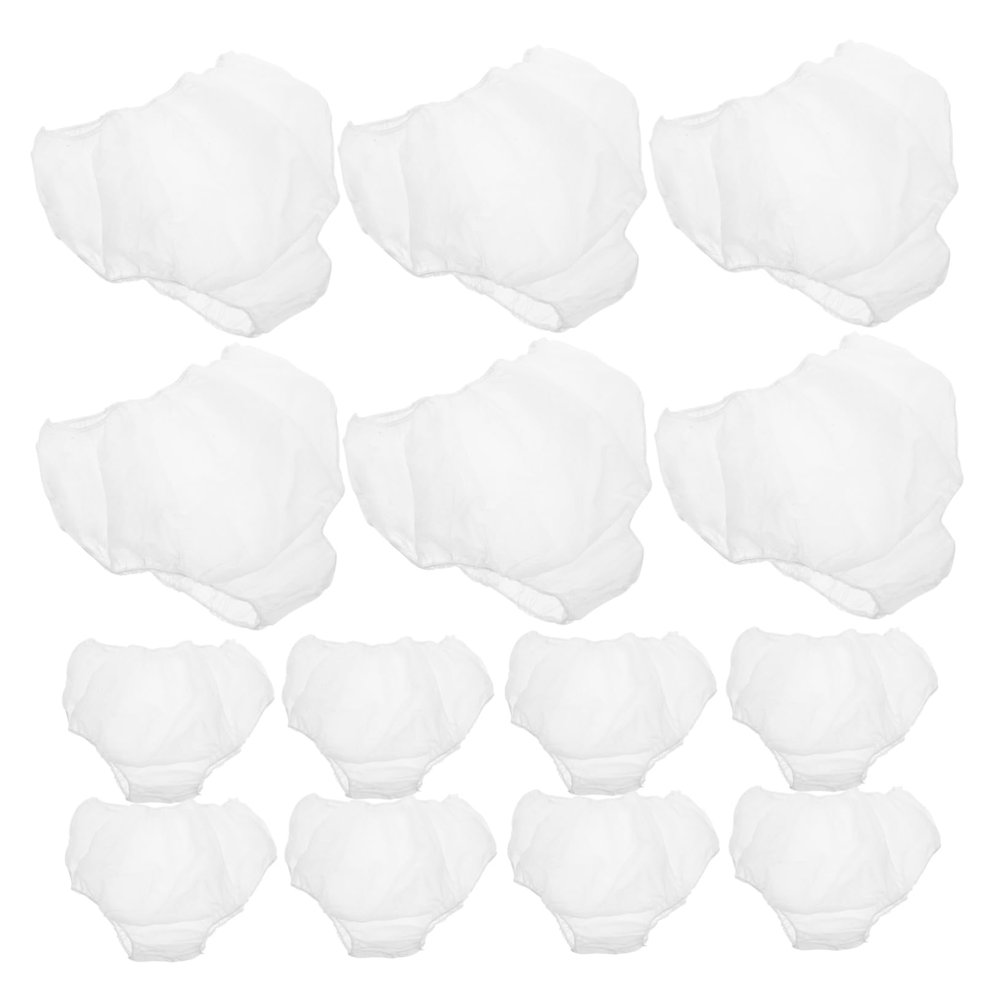 MOBUTOFU 50pcs Disposable Skin-friendly Underwear for Women Elastic Postpartum Panties for Sauna Massage and Travel Breathable Non-woven Convenient and Practical