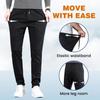 High Stretch Multi-Pocket Durable Cargo Pants, Stretch Cargo Pants Men (Black,3X-Large,Short) view 3
