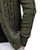 DGHM-JLMY Men's Shawl Collar Slim Fit Sweater Thick Warm Cable Knit Sweaters Cardigan Casual Open Front (Medium,Army Green) view 4