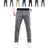 High Stretch Multi-Pocket Durable Cargo Pants, Stretch Cargo Pants Men (Light Gray,X-Large,Long) view 1