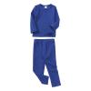 Newborn Baby Boy Girl Solid Ribbed Knitted Long Sleeve Romper Pants Cotton Infant Fall Winter (Blue, 9-12 Months) view 2