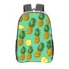 YTBNFDS Travel Backpack for Men Women,Stylish Clear Sports Back Pack with Dual Side Mesh Pockets - Pineapple Print view 1