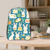 YTBNFDS Travel Backpack for Men Women,Stylish Clear Sports Back Pack with Dual Side Mesh Pockets - Cartoon Rabbit Print view 4