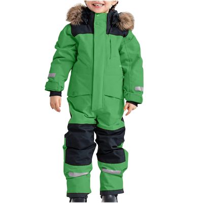 Kids Snow Suit, Kids Girls Boys Waterproof Colorful One Piece Snowsuits Coveralls Ski Suits Jackets Winter Thicken Waterproof Windproof Jumpsuits