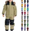 Kids Snow Suit, Kids Snow Suit One Piece Snowsuit Girls Boys Ski Snowboard Jumpsuits Winter Warm Waterproof Windproof Jackets view 1