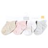 Hudson Baby Infant Girl Non-Skid No-Show Socks, Soft Pink Dot Stripe, 6-12 Months view 2