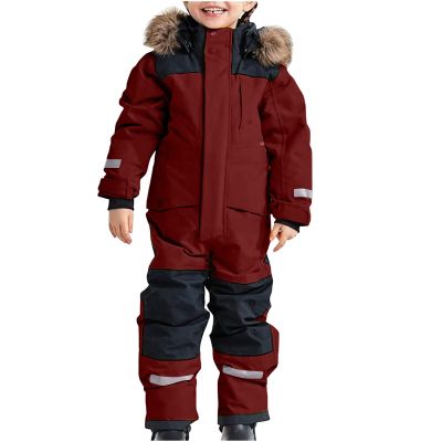 Kids Snow Suit, Kids Girls Boys Waterproof Colorful One Piece Snowsuits Coveralls Ski Suits Jackets Winter Thicken Waterproof Windproof Jumpsuits