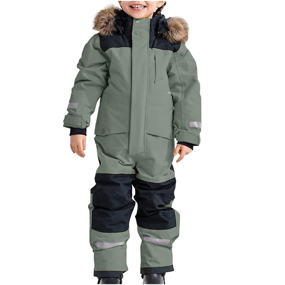 Kids Snow Suit, Kids Snow Suit One Piece Snowsuit Girls Boys Ski Snowboard Jumpsuits Winter Warm Waterproof Windproof Jackets