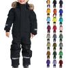 Kids Snow Suit, Kids Girls Boys Waterproof Colorful One Piece Snowsuits Coveralls Ski Suits Jackets Winter Jumpsuits Snowboarding view 1