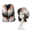 hokojix Plush Hat Leg Warmers for Ladies Winter Wear Warm Costume Girl Cosplay Photo Props Furry Hat and Leg Covers view 1
