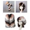 hokojix Plush Hat Leg Warmers for Ladies Winter Wear Warm Costume Girl Cosplay Photo Props Furry Hat and Leg Covers view 2
