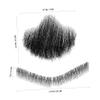 DEARMAMY Artificial Beard Mask for Men Realistic Facial Hair Fake Mustache Halloween Costume Wig for Men Black view 2