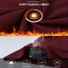 baleaf Thermal Long Sleeve Shirts for Women Mock Neck Base Layer Underwear Top Warm Fleece Winter Clothes with Neck Gaiter Wine Red 2XL view 4